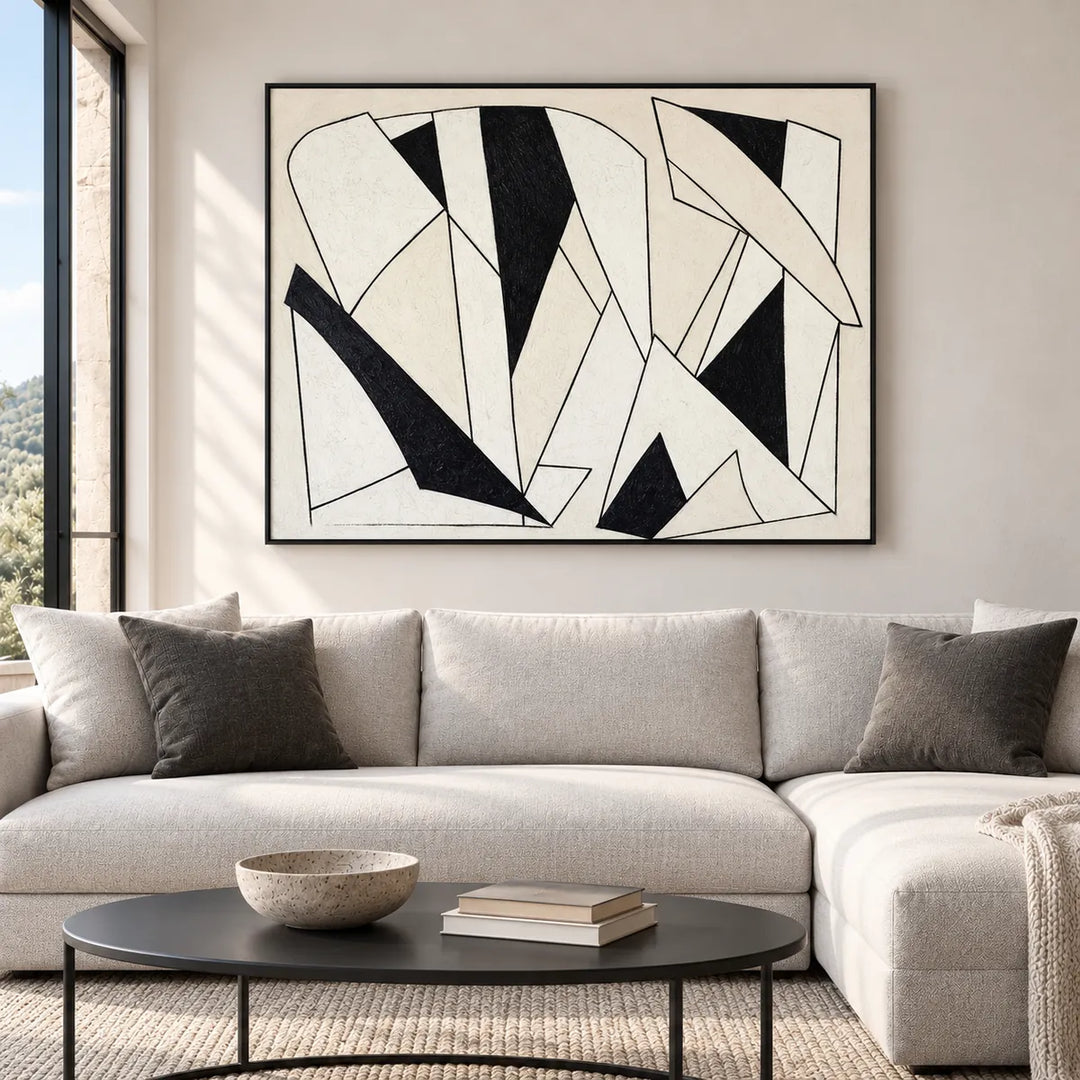 TA3020 black frame in a furnished room, medium view