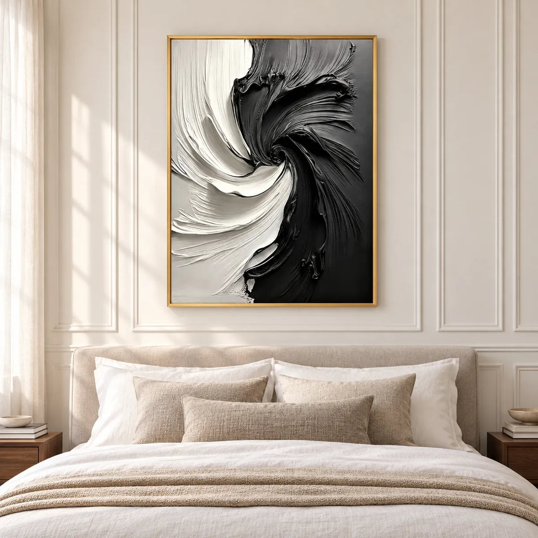 TA3022 gold frame in a furnished room, medium view