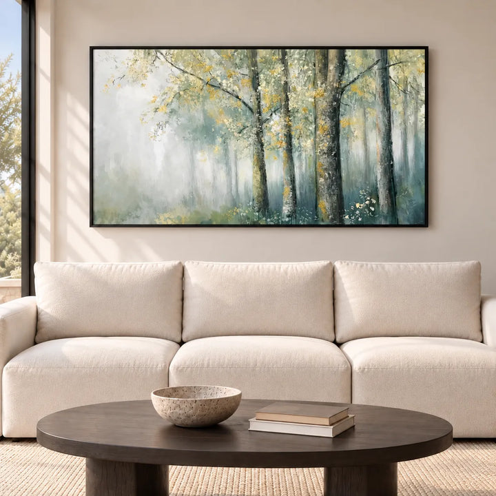 TA3025 black frame in a furnished room, medium view