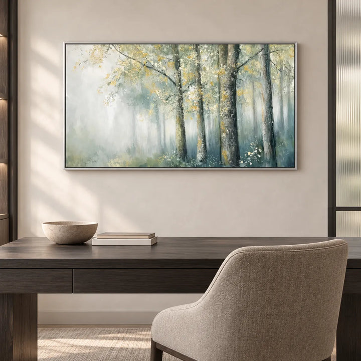 TA3025 silver frame in a furnished room, medium view