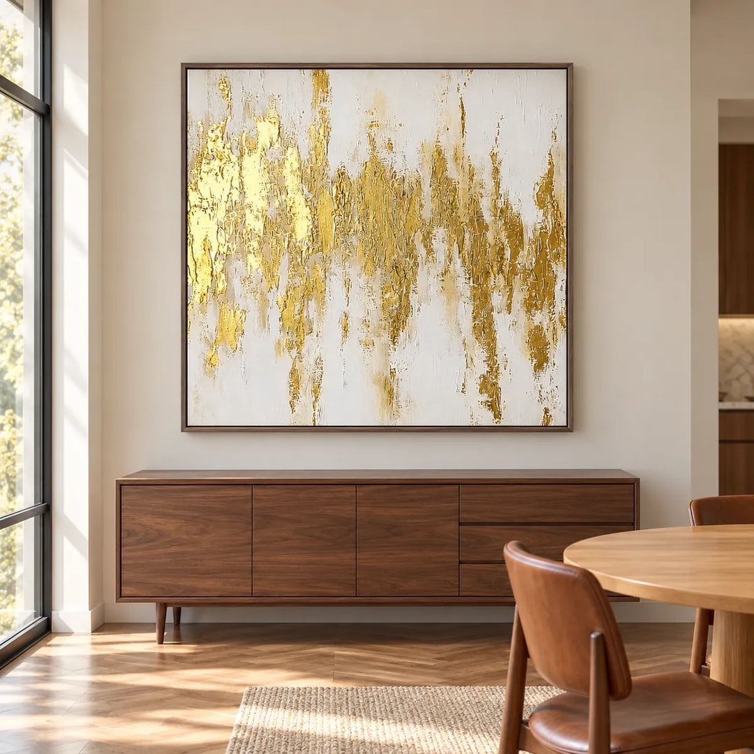 TA3026 Dark Wood Frame in a distinct furnished home, medium view