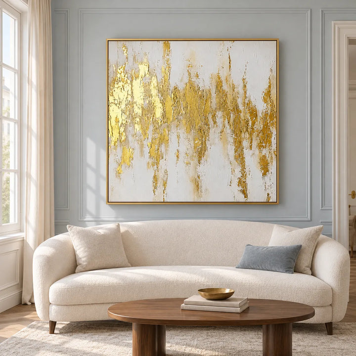 TA3026 Gold Frame in a distinct furnished home, medium view