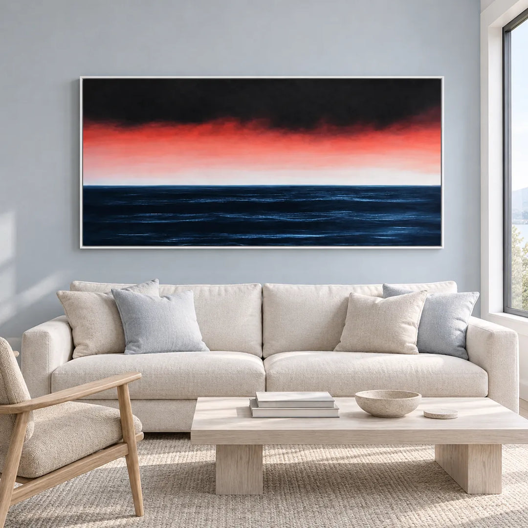 TA3028-8994862891160 White Frame in a distinct furnished home, medium view