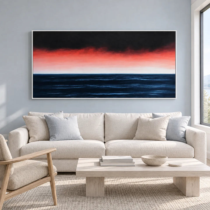 TA3028-8994862891160 White Frame in a distinct furnished home, medium view