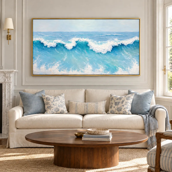 TA3031 Gold Frame in a distinct furnished home, medium view