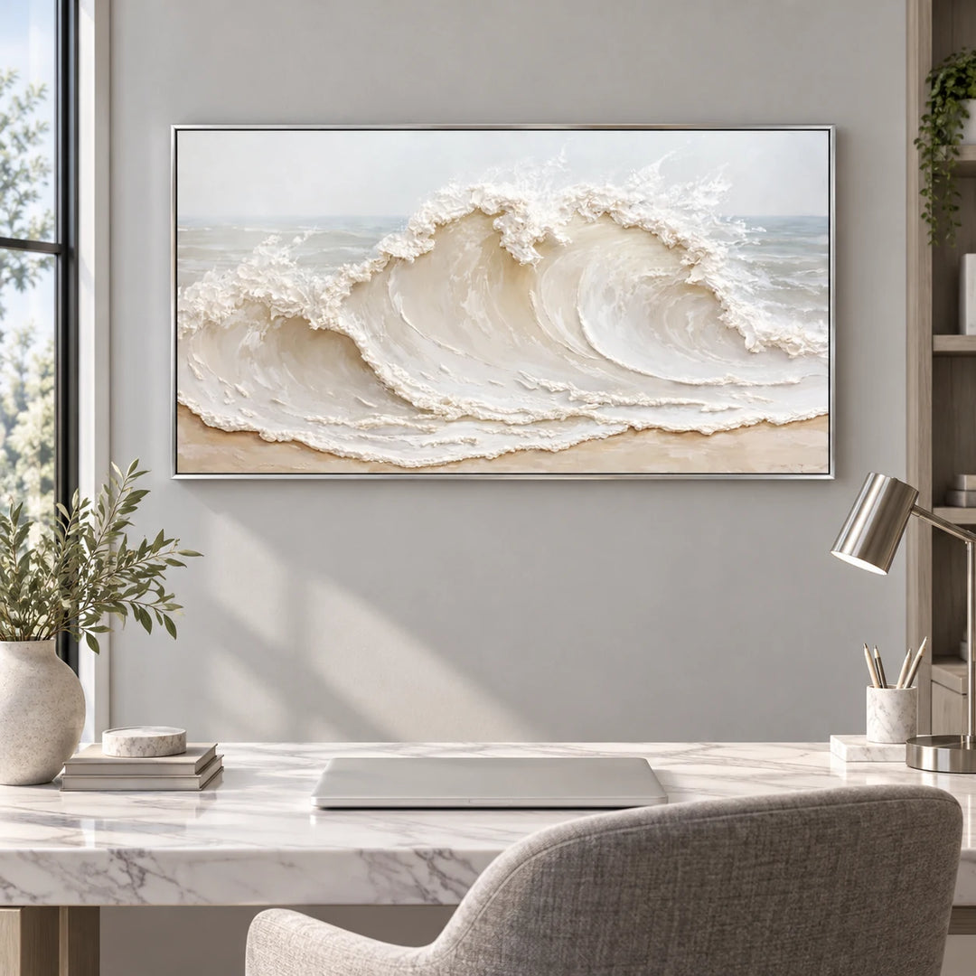 TA3032 silver frame in a styled home interior, approved medium scene