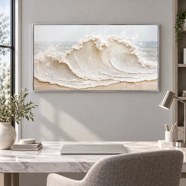 TA3032 silver frame in a styled home interior, approved medium scene