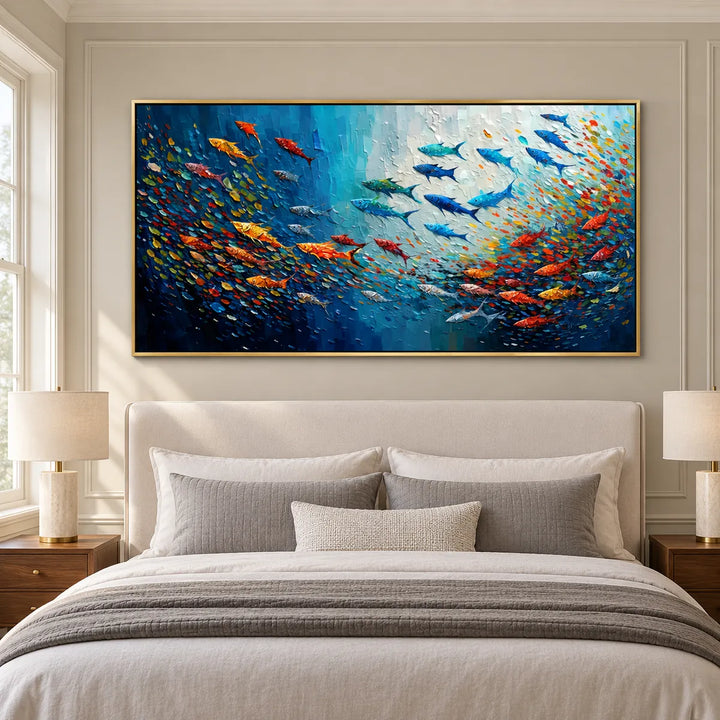 TA3037 Gold Frame in a distinct furnished home, medium view