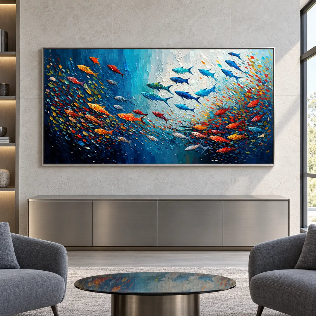 TA3037 Silver Frame in a distinct furnished home, medium view