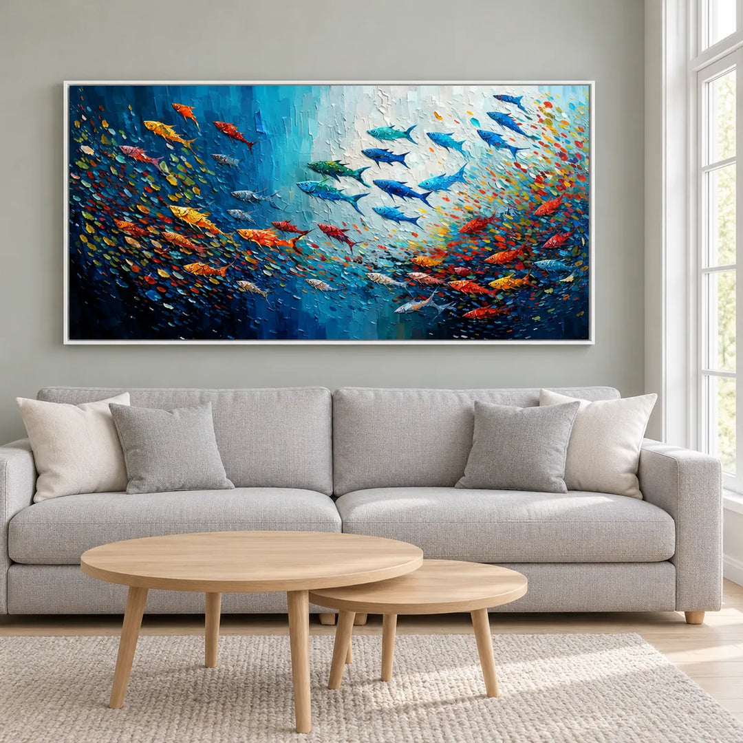 TA3037 White Frame in a distinct furnished home, medium view