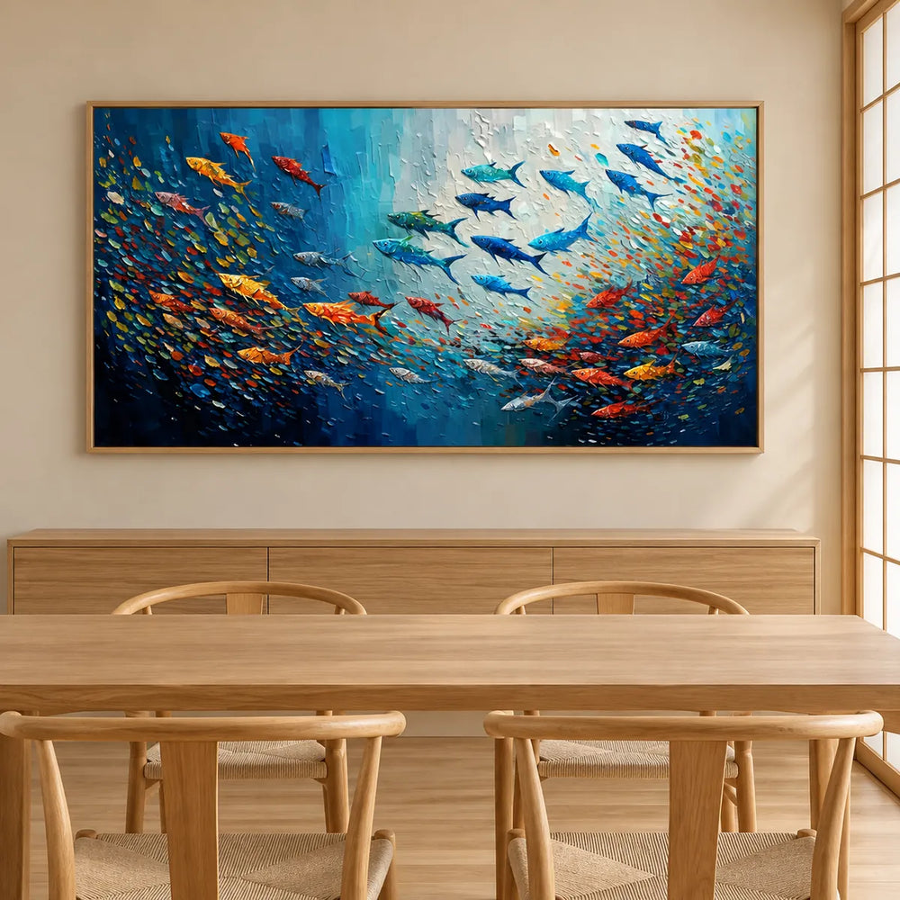 TA3037 Wood Frame in a distinct furnished home, medium view