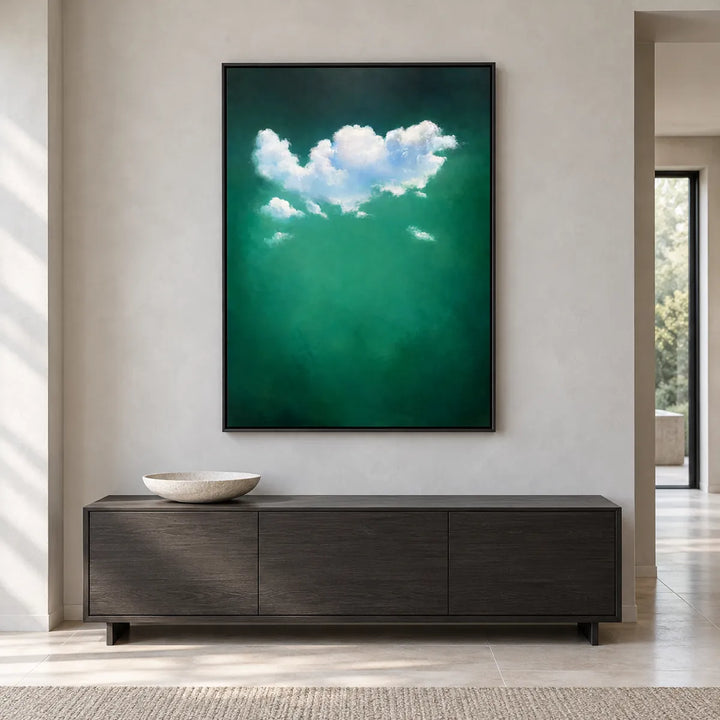 TA3045 black frame in a furnished room, medium view