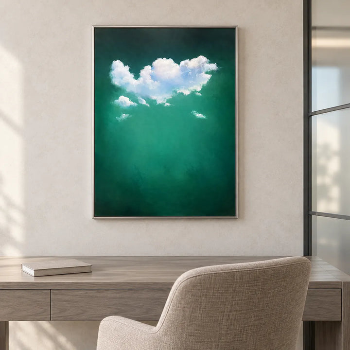 TA3045 silver frame in a furnished room, medium view