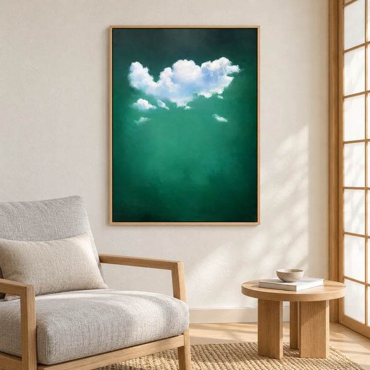 TA3045 wood frame in a furnished room, medium view