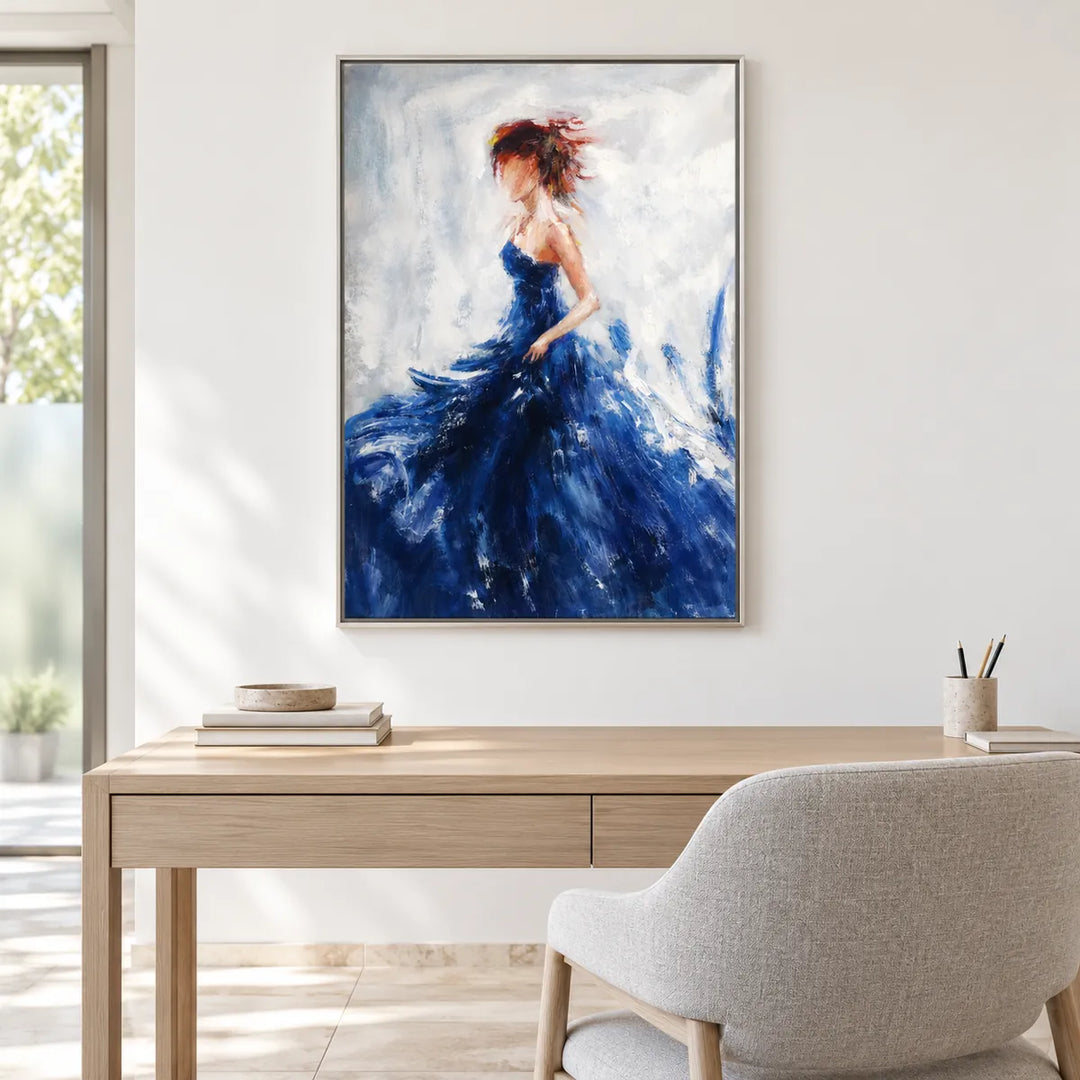 TA3054 silver frame in a furnished room, medium view
