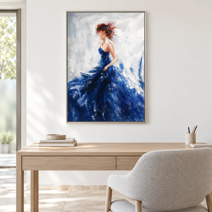 TA3054 silver frame in a furnished room, medium view