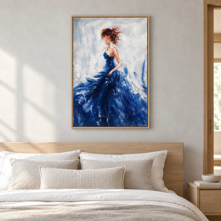 TA3054 wood frame in a furnished room, medium view
