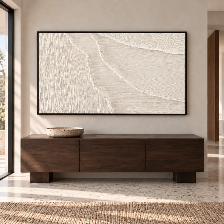 TA3057 black frame in a furnished room, medium view
