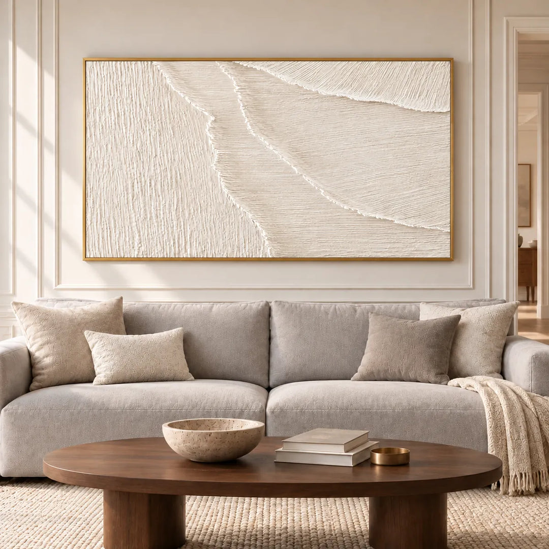 TA3057 gold frame in a furnished room, medium view
