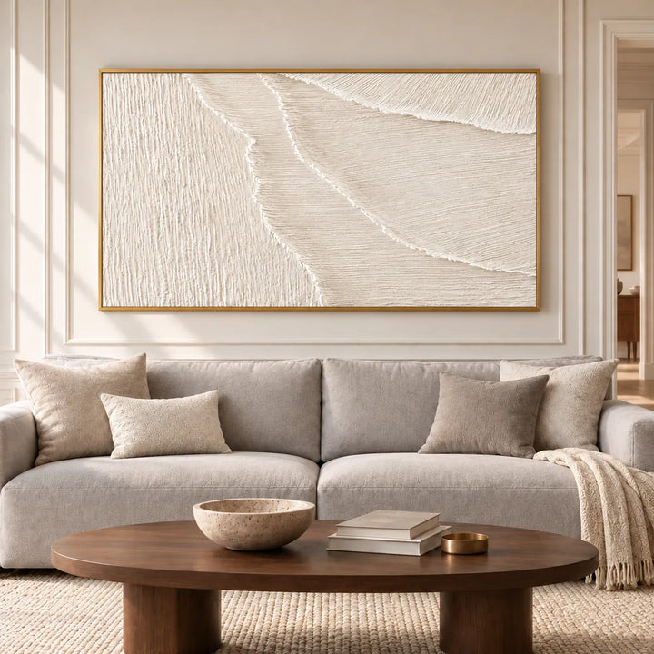 TA3057 gold frame in a furnished room, medium view