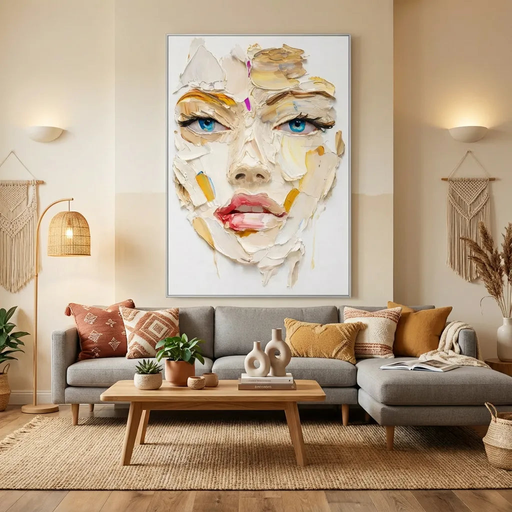 Textured Abstract Face Painting PP