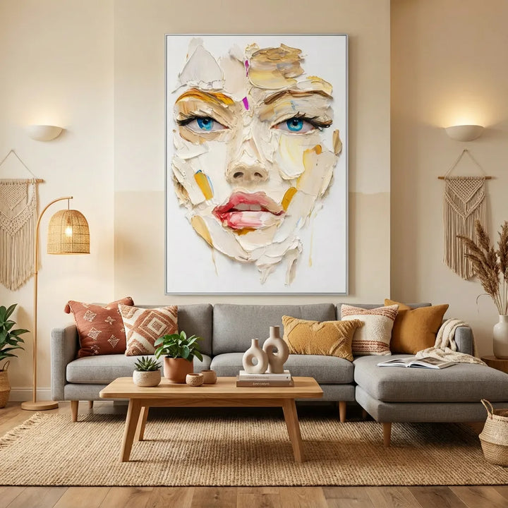 Textured Abstract Face Painting PP
