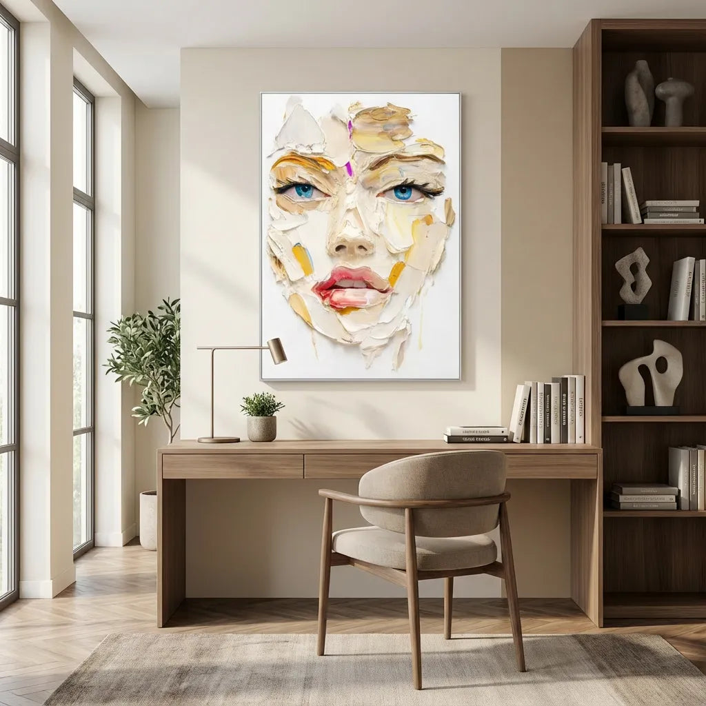 Textured Abstract Face Painting PP