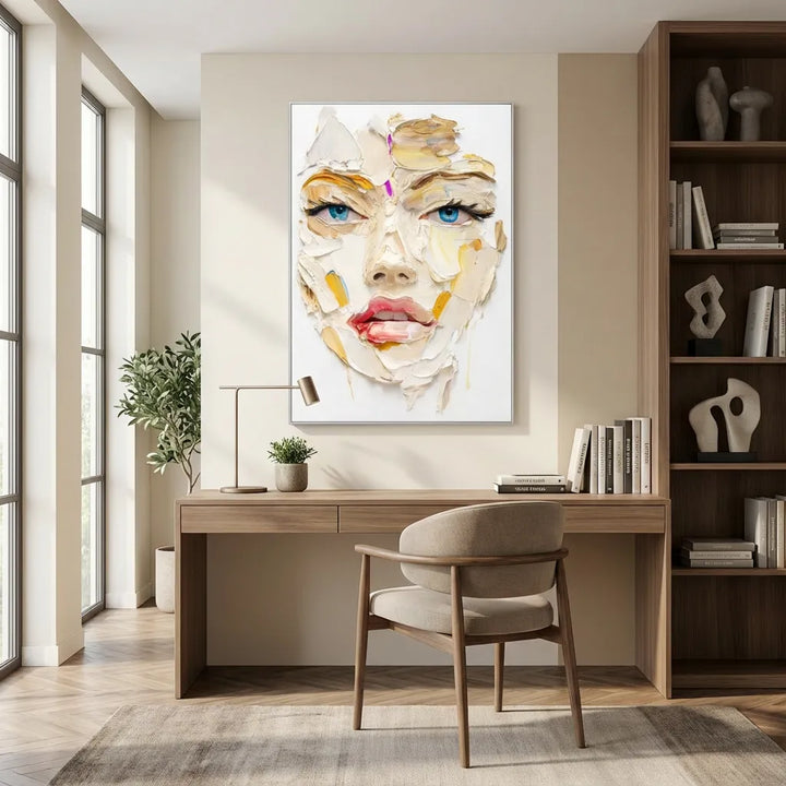 Textured Abstract Face Painting PP