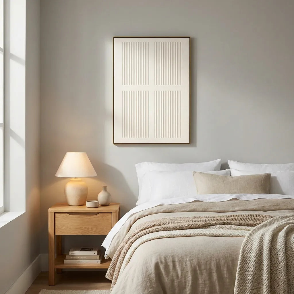 Textured Minimal Relief Wall Art TA