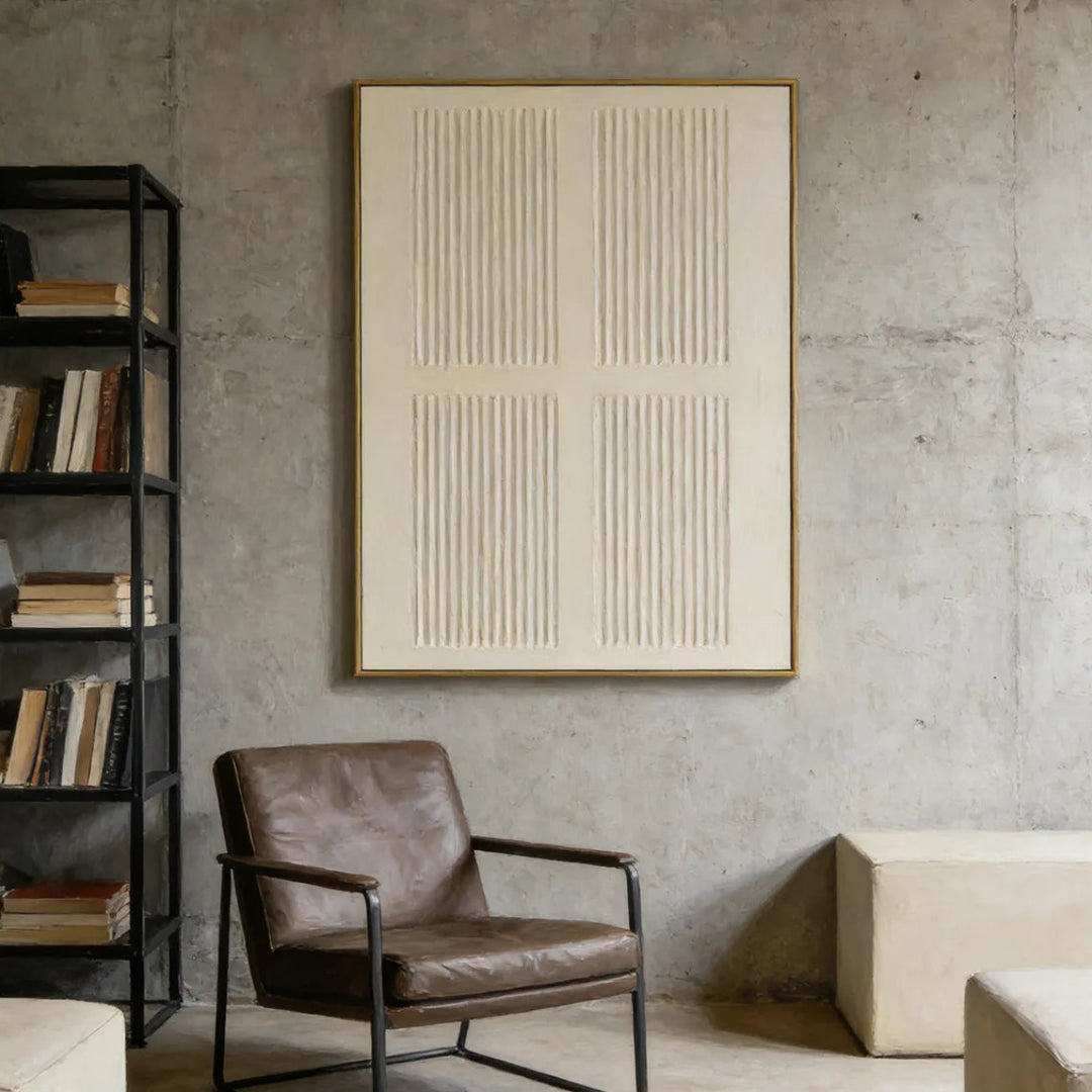 Textured Minimal Relief Wall Art TA