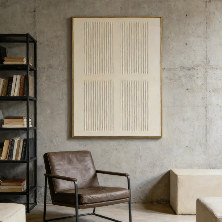 Textured Minimal Relief Wall Art TA