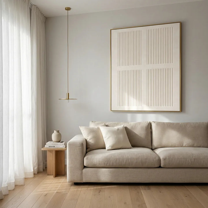 Textured Minimal Relief Wall Art TA
