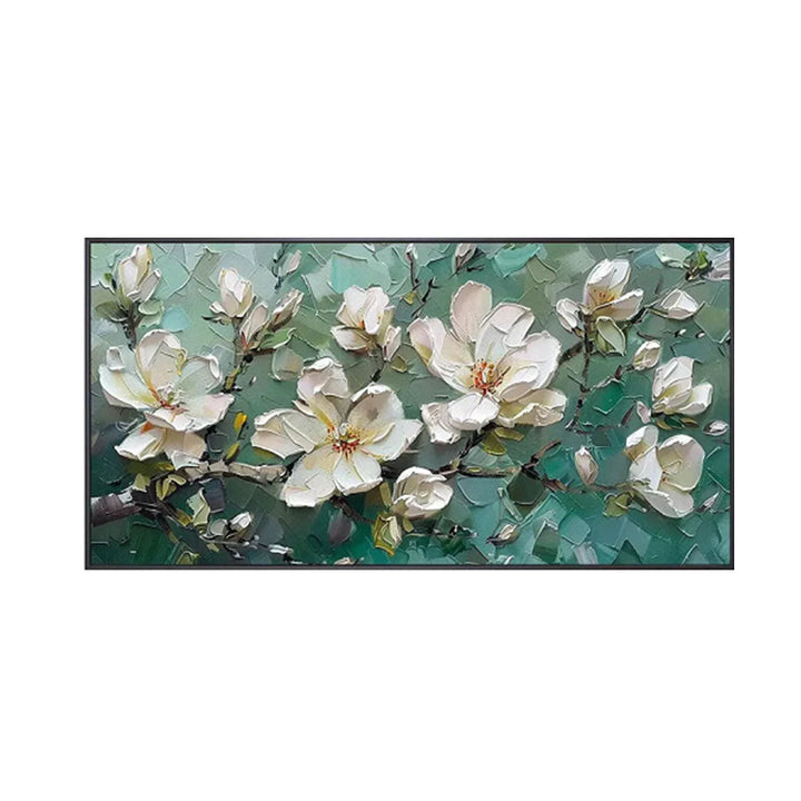 White Blossom Abstract Painting MT#2620