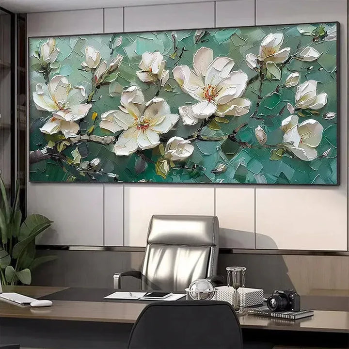 White Blossom Abstract Painting MT