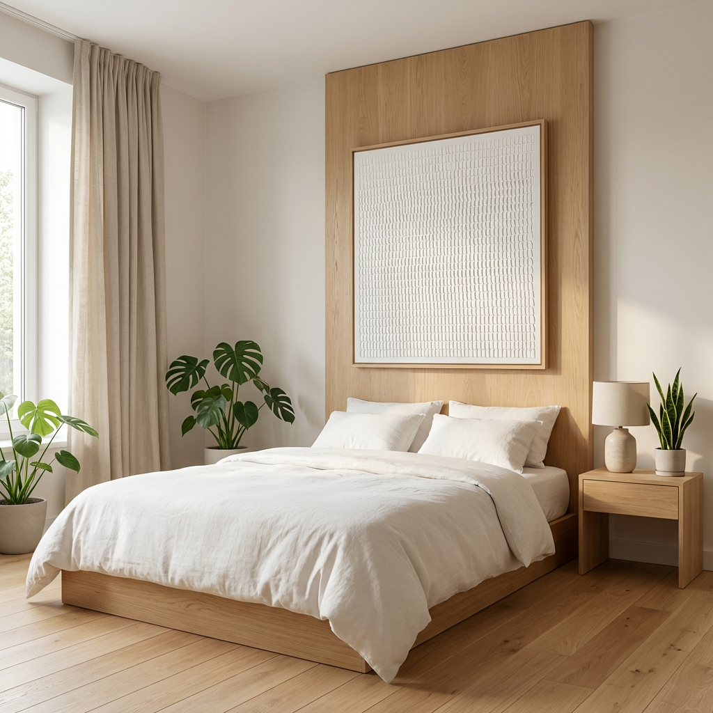 White Geometric Grid Relief Textured Painting TA