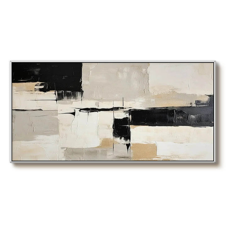 Fractured Horizon – Abstract Hand-Painted Oil Painting