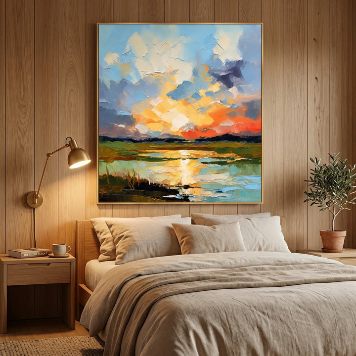 Abstract Landscape Oil Painting Canvas AA