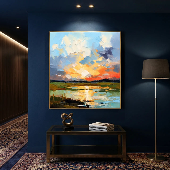 Abstract Landscape Oil Painting Canvas AA
