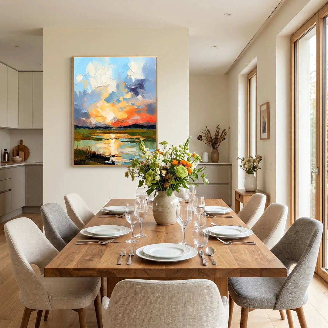 Abstract Landscape Oil Painting Canvas AA