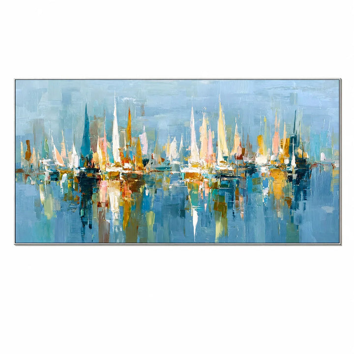 Blue City Skyline Art AA