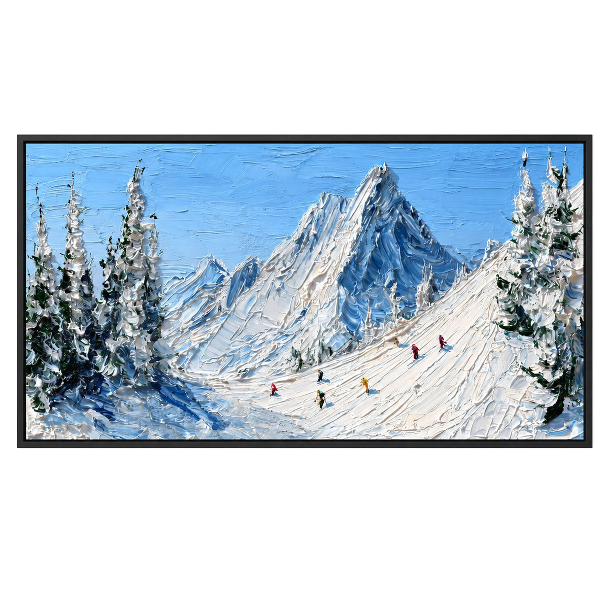 Blue Mountain Ski Trail Oil Painting – SK#0936