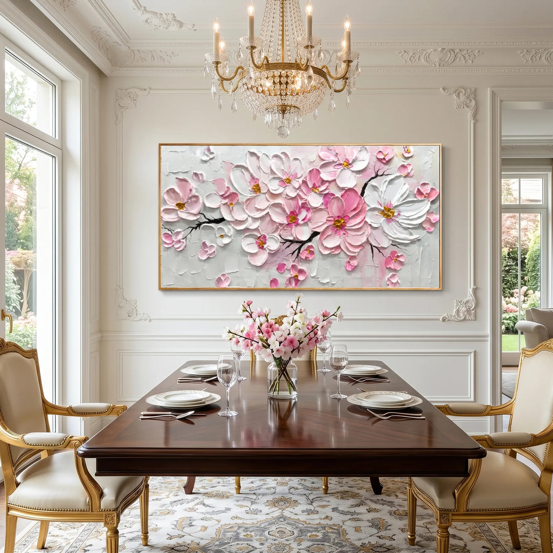 Blush Floral Canvas Art AA