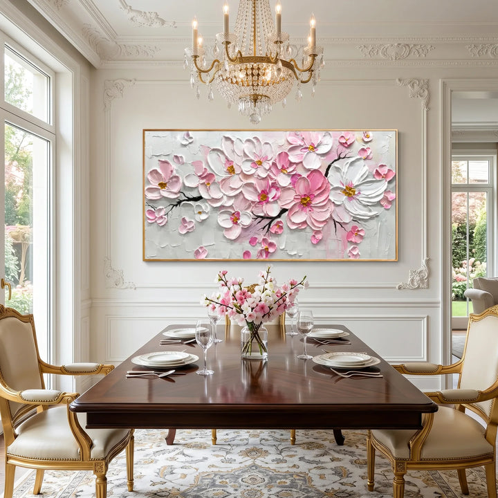 Blush Floral Canvas Art AA