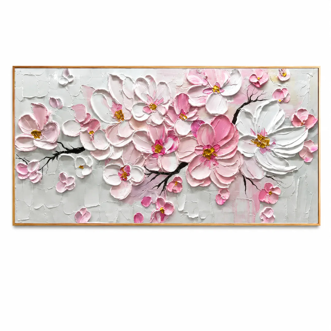 Blush Floral Canvas Art AA