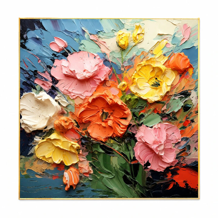 Bright Floral Canvas Art AA