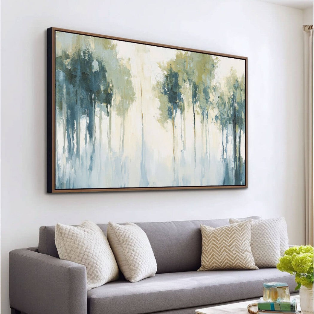 Chiffon Reflection – Abstract Hand-Painted Oil Painting