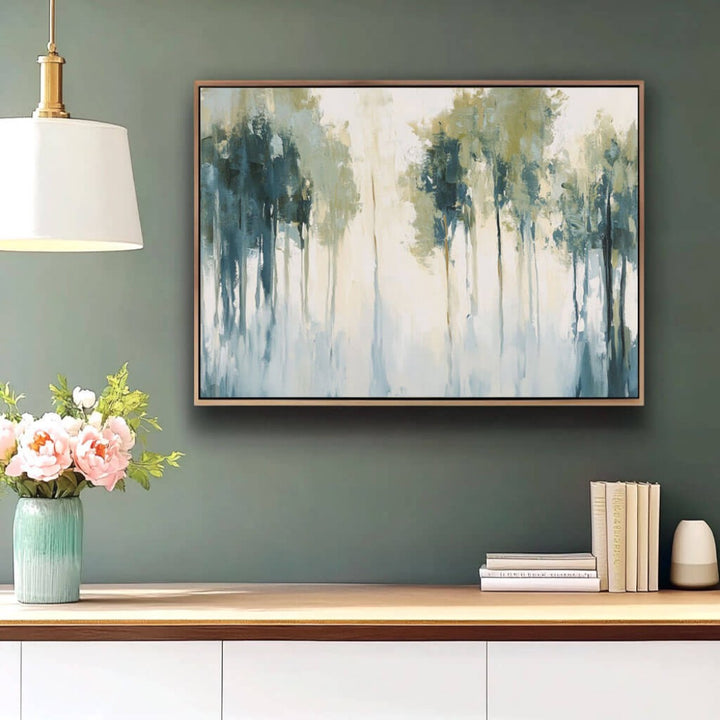 Chiffon Reflection – Abstract Hand-Painted Oil Painting