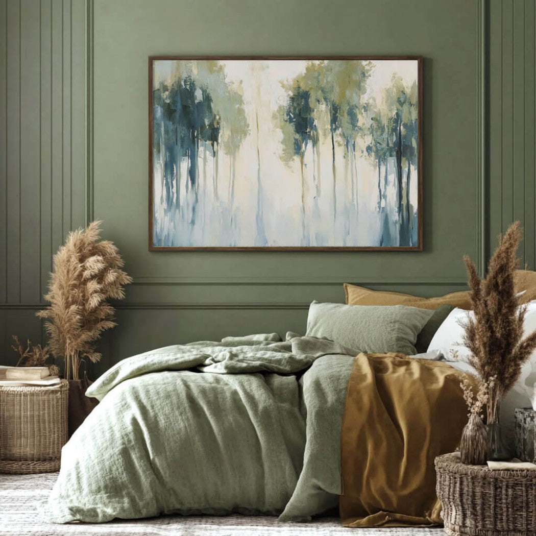 Chiffon Reflection – Abstract Hand-Painted Oil Painting