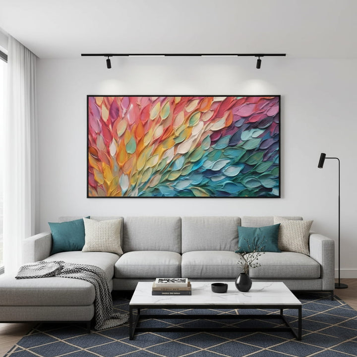 Chromatic Fletching – Textured Hand-Painted Oil Painting