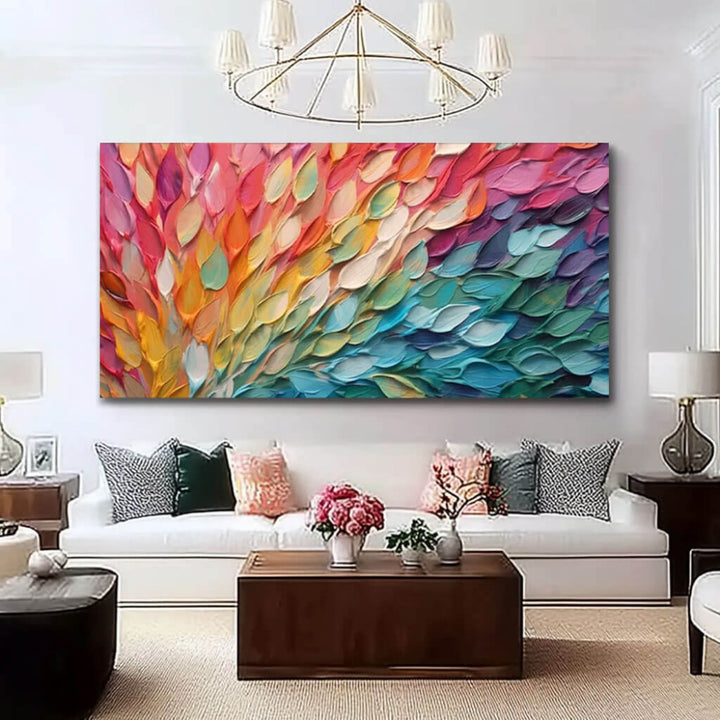 Chromatic Fletching – Textured Hand-Painted Oil Painting